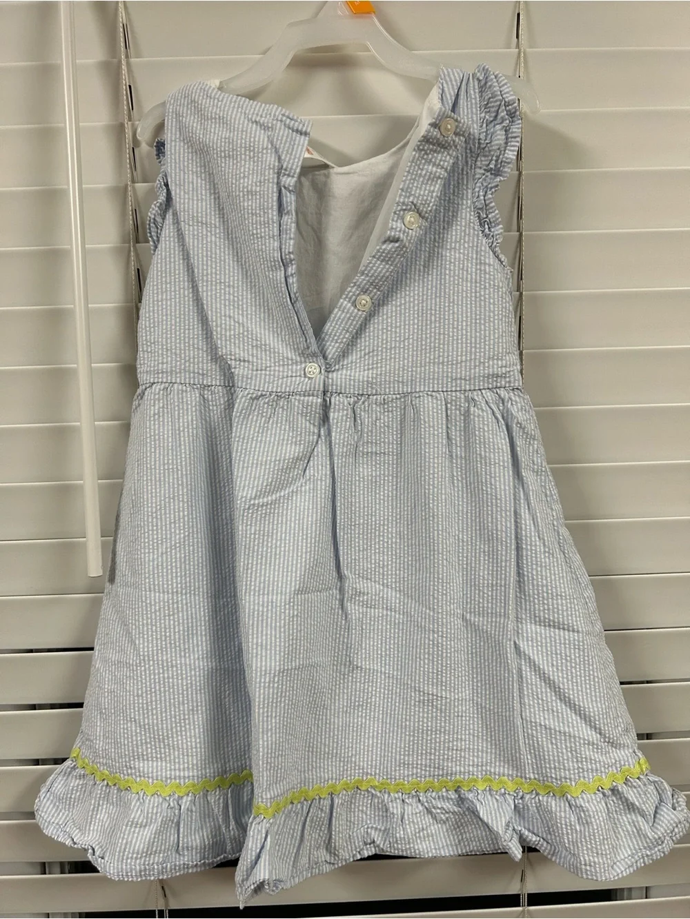 Gymboree Light Blue Stripe Daisy Applique Dress